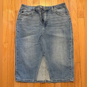 Light Blue Denim Jean Skirt